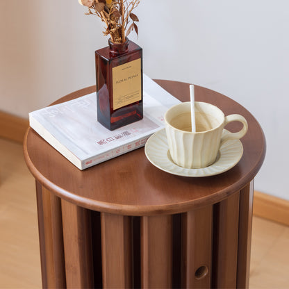 Taburete Redondo de Bambú