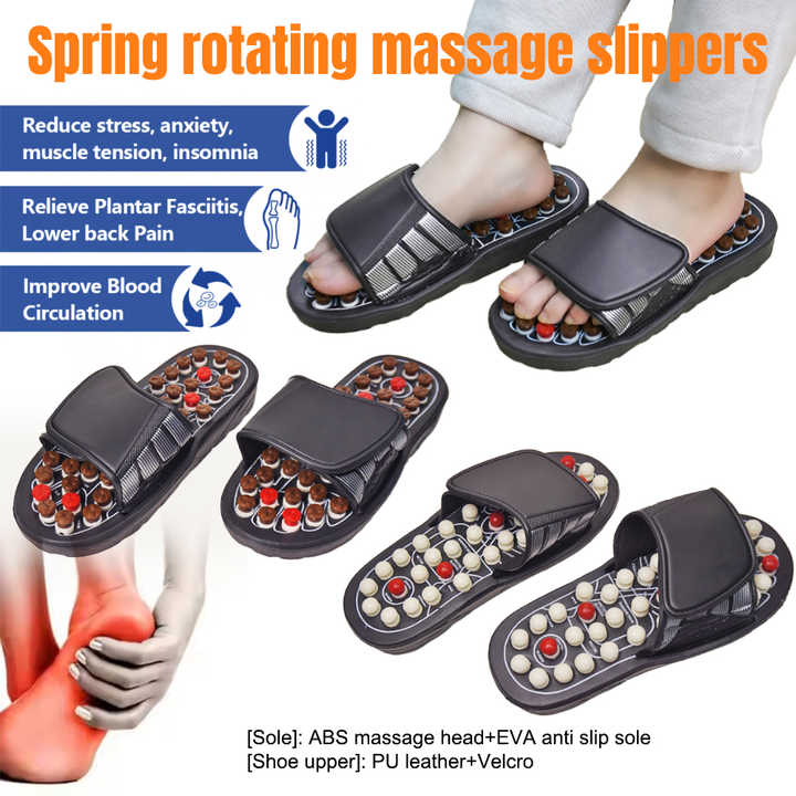 zapatillas de acupresión y reflexología podal