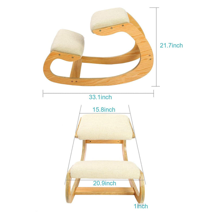silla ergonómica de madera