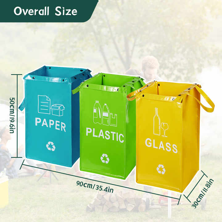 Cubo de basura tejido en PP