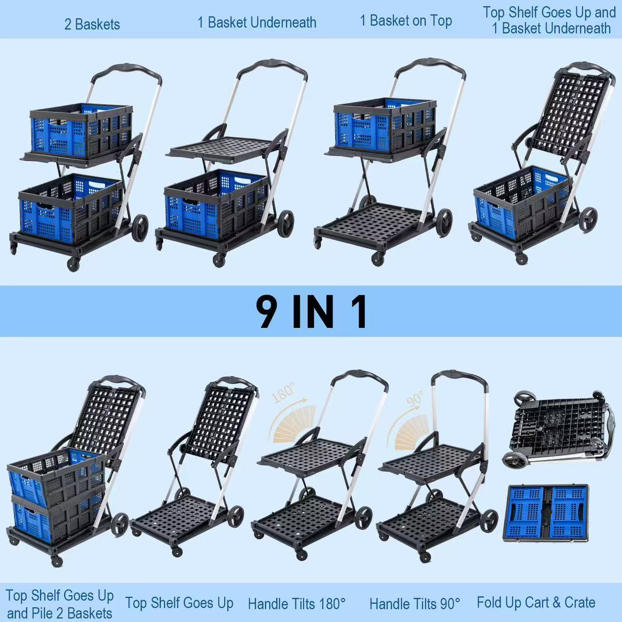 Carro de Compras Plegable