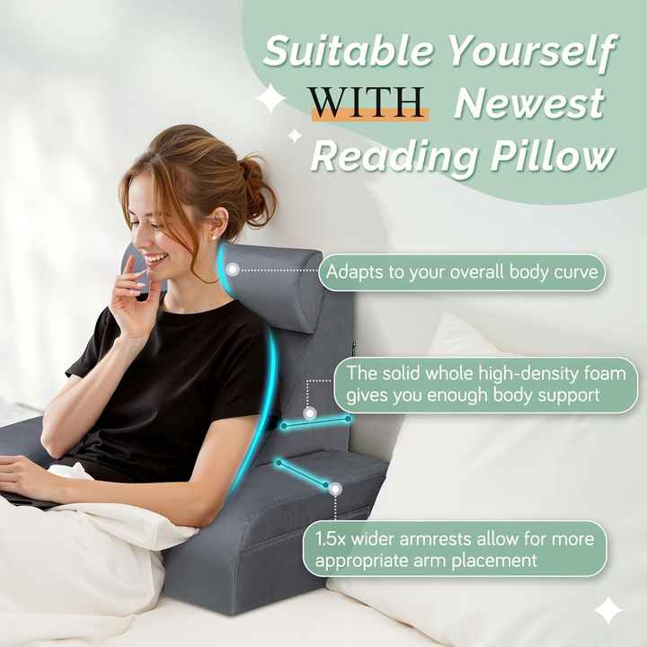 almohada de cuña con reposabrazos