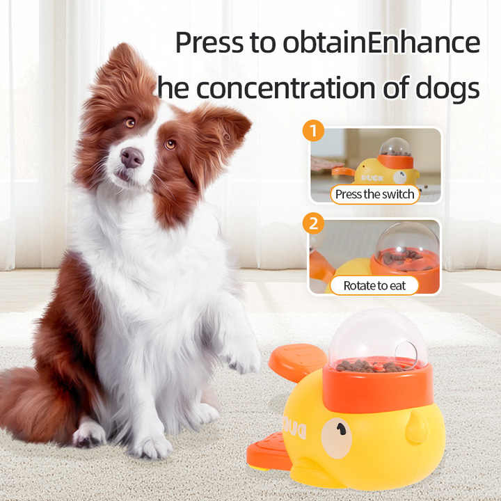 Dispensador Interactivo de Comida para mascotas en forma de Pato,