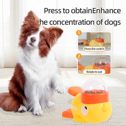Dispensador Interactivo de Comida para mascotas en forma de Pato,