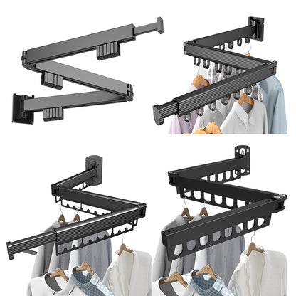 Tendedero de Ropa Plegable de Metal para Pared