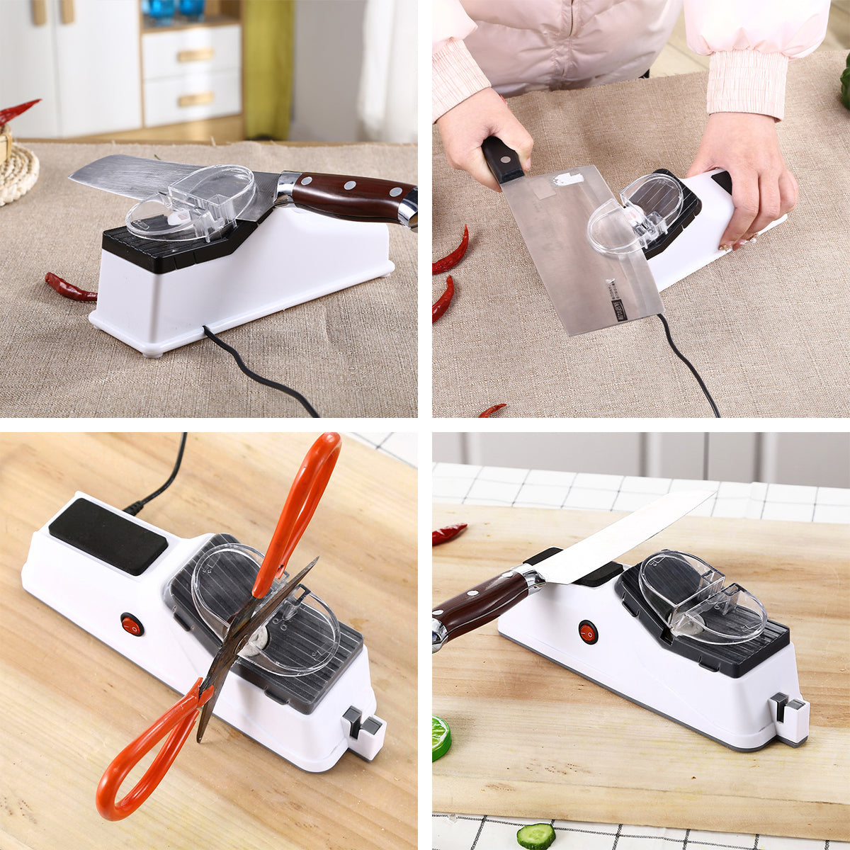 Afilador de Cuchillos Eléctrico USB