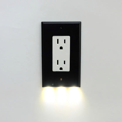 Enchufe de Pared Blanco con Luz Nocturna