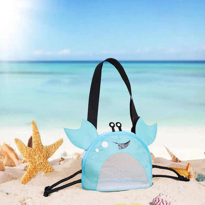 bolsa de malla infantil con diseño de cangrejo