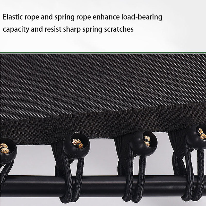 Trampolín Octogonal 120cm con Pasamanos Ajustable | Entrenamiento en Casa, Cuerda Elástica Gruesa, Fitness para Adultos