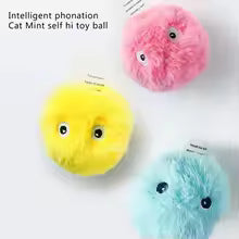 Pelota de Felpa Suave para Gatos – Juguete Interactivo con Hierba Gatera, Entrenamiento y Masticación Segura