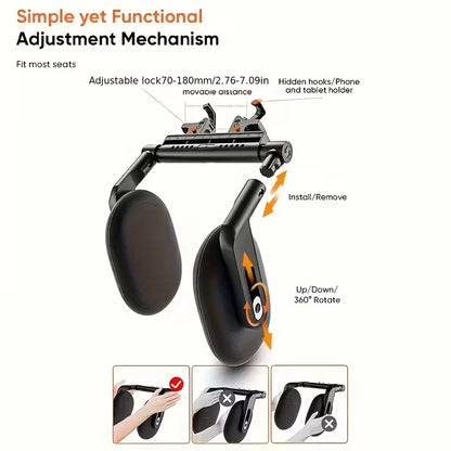 Almohada Cervical en Forma de U 45D | Soporte Ergonómico 360° para Viajes y Uso Diario