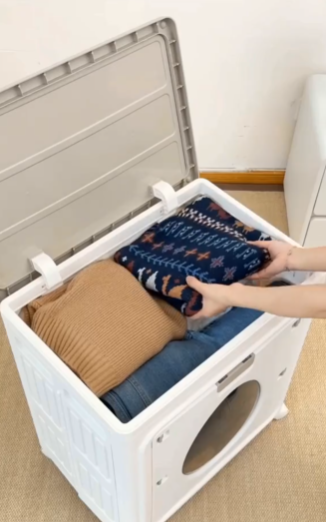 Caja de Almacenamiento de Ropa con Ruedas