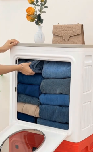 Caja de Almacenamiento de Ropa con Ruedas