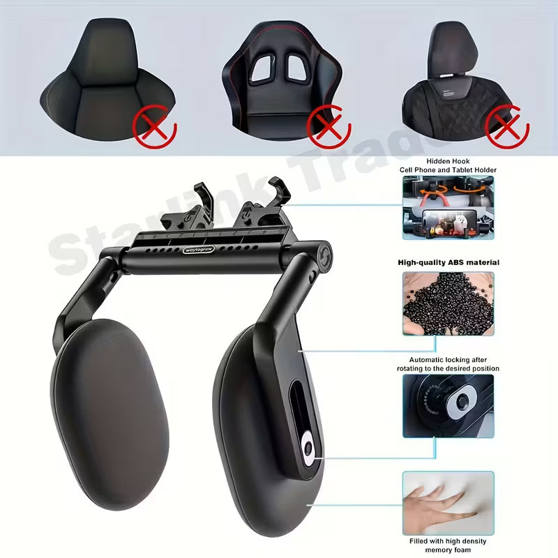 Almohada Cervical en Forma de U 45D | Soporte Ergonómico 360° para Viajes y Uso Diario