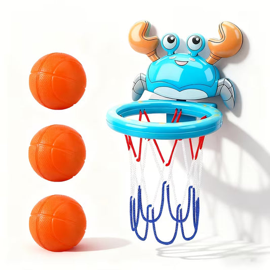 4 Piezas Aro de Baloncesto para Bañera – Divertido Juguete de Baño para Bebés y Niños Pequeños