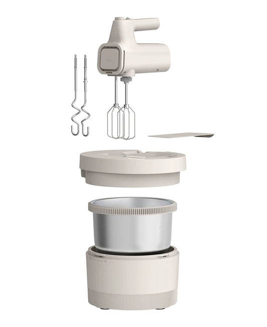 Batidora de mano y pedestal