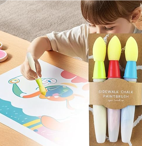 Juego de Pinceles para Tiza en la Acera