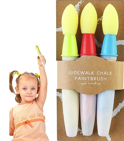 Juego de Pinceles para Tiza en la Acera